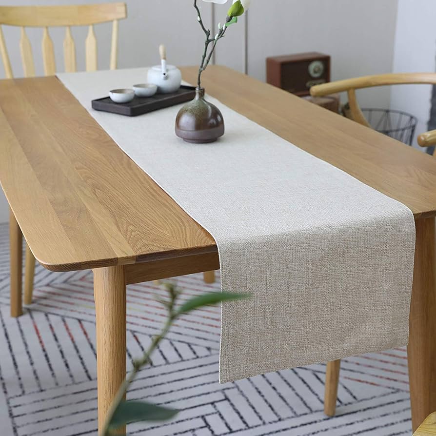 Khooti 両面ウォッシャブルポリジュートテーブルランナー 耐熱 Amazon｜Khooti両面ウォッシャブルポリジュートテーブルランナー耐熱